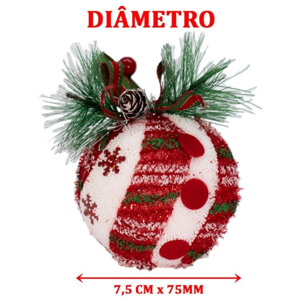Encontraproduto.com.br - Kit 15 Bolas De Natal árvore De Natal Enfeite Natalino 75mm