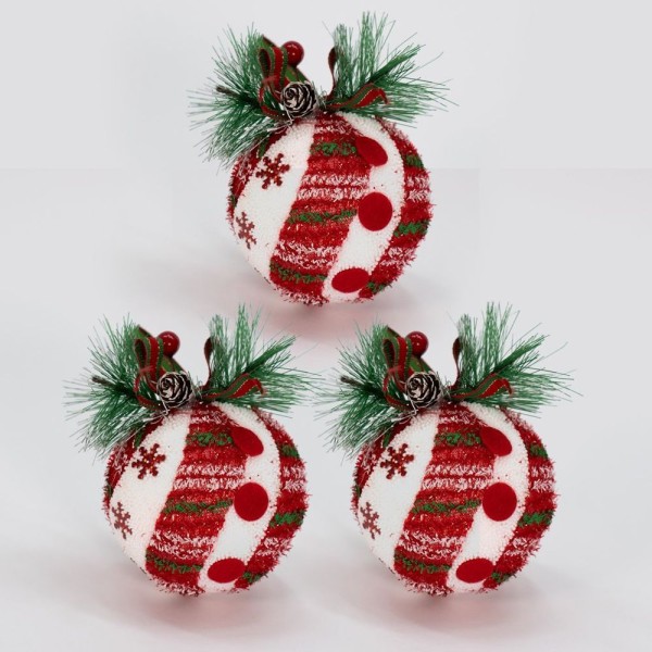 Encontraproduto.com.br - Kit 15 Bolas De Natal árvore De Natal Enfeite Natalino 75mm