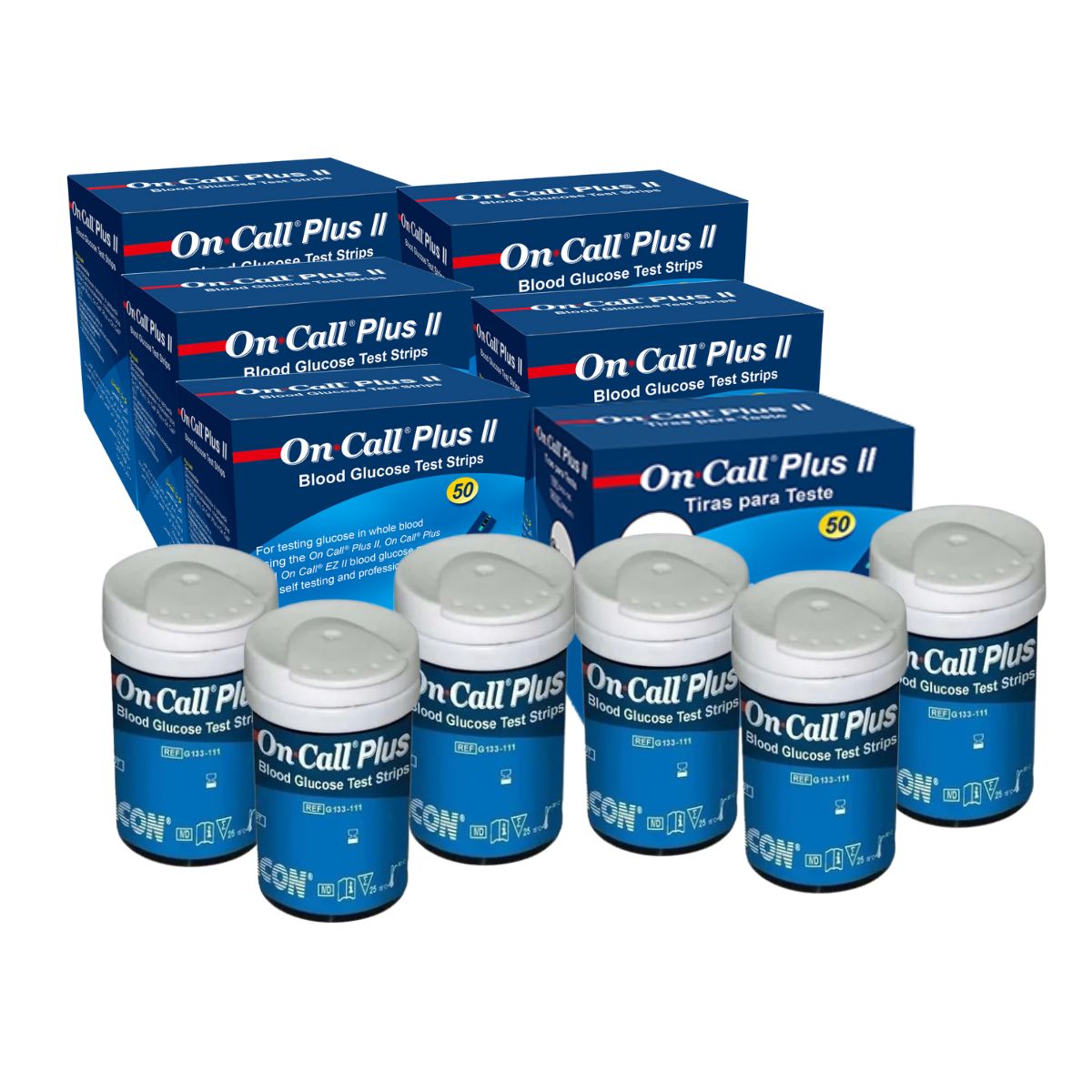 Encontraproduto.com.br - 300 Tiras de Glicose On Call Plus II