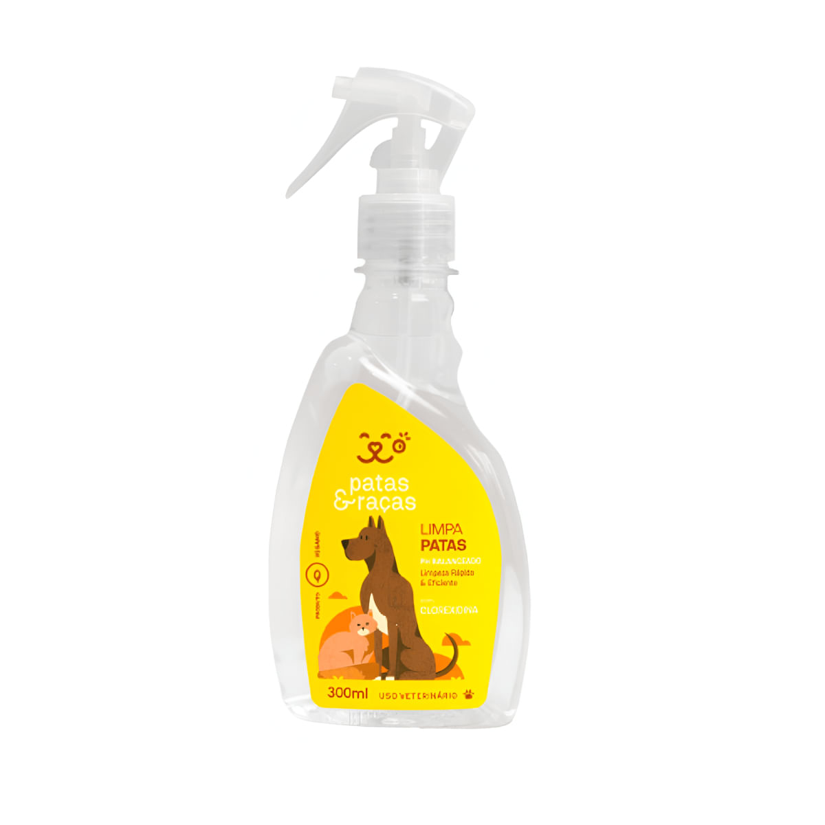 Limpa Patas e Limpa a Seco 300 ml  Patas&Raças Limpa Patas e Limpa a Seco 300 ml Patas&Raças