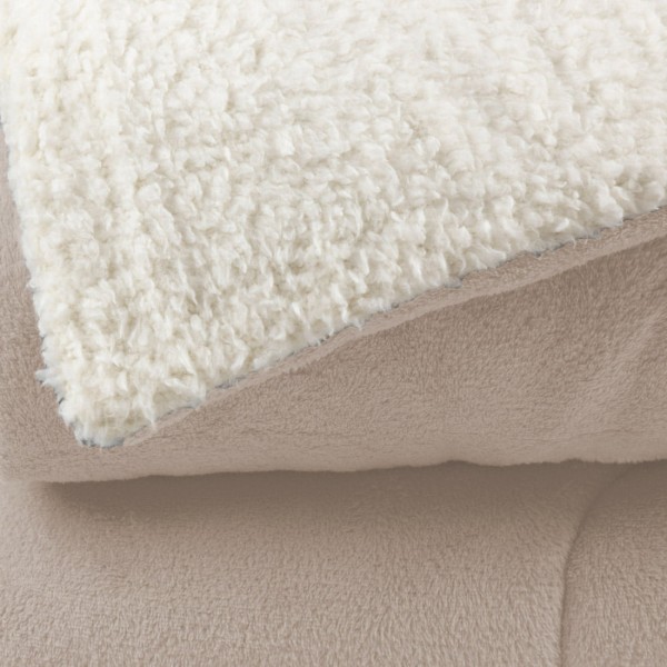 Encontraproduto.com.br - Coberdrom de Solteiro Dupla Face Sherpa Pele de Carneiro Soft Cobertor Grosso Edredom