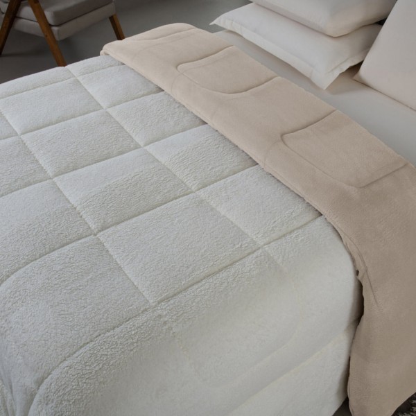 Encontraproduto.com.br - Coberdrom de Casal Dupla Face Sherpa Pele de Carneiro Soft Cobertor Grosso Edredom
