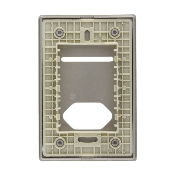 Encontraproduto.com.br - Placa 4X2 Para 1 Interruptor + 1 Tomada Com Suporte Aço Novara AC-1500/78 Dicompel