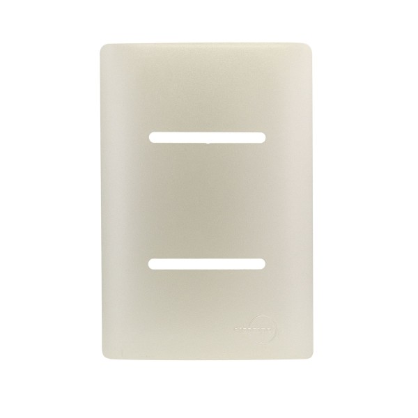 Placa 4X2 Para 2 Interruptores Com Suporte Champanhe Novara CH-1500/64 Dicompel