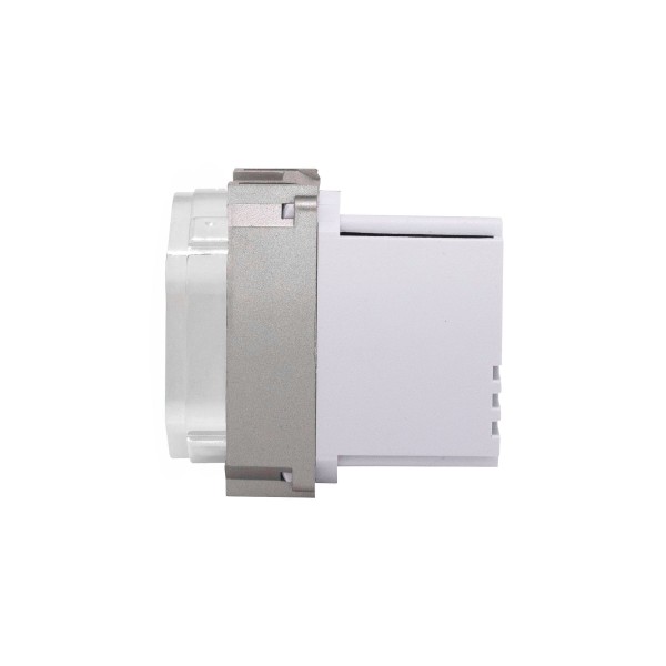 Encontraproduto.com.br - Módulo 1 Tomada Usb 2A Aço Cromado Novara AC-1500/148 Dicompel
