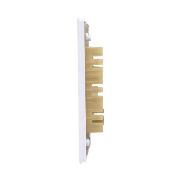 Encontraproduto.com.br - Placa 4X2 Para 2 Interruptor + 2 Tomada Com Suporte Dc-1200/192 Branco Novara Dicompel