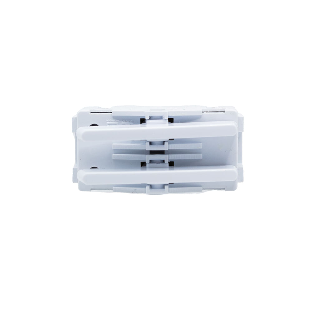 Encontraproduto.com.br - Módulo 2 Interruptor Simples Dc-1100/134 Branco Duplo Novara Dicompel