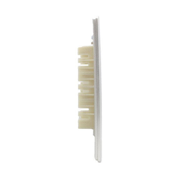 Encontraproduto.com.br - Placa 4X2 Para 2 Furos Com Suporte Champanhe Novara CH-1500/88 Dicompel