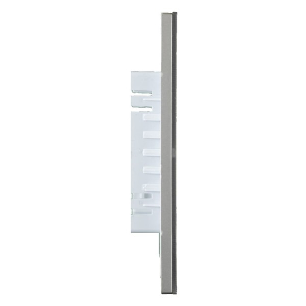 Encontraproduto.com.br - Placa 4X2 Cega Com Suporte Espelhada Novara Glass GE-40000/1 Dicompel