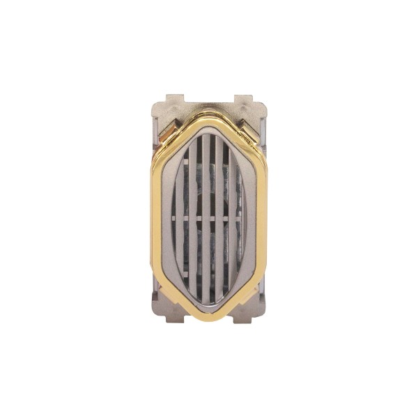 Módulo 1 Campainha Cigarra Bivolt Aço Gold Novara AC-1500/571 Dicompel