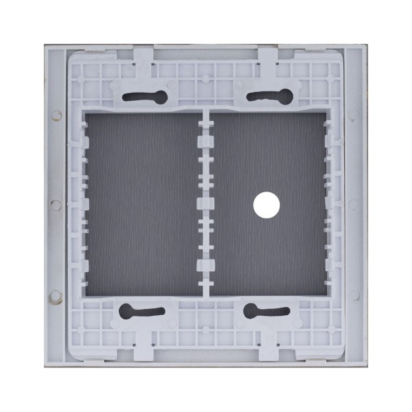 Encontraproduto.com.br - Placa 4X4 Para 1 Furo Com Suporte Dourada Novara Glass GD-40000/21 Dicompel