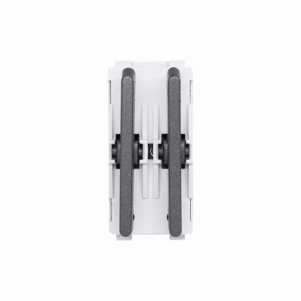 Módulo Duplo 1 Interruptor Paralelo + 1 Módulo Cego Preto Grafite Novara DC-1600/278 Dicompel