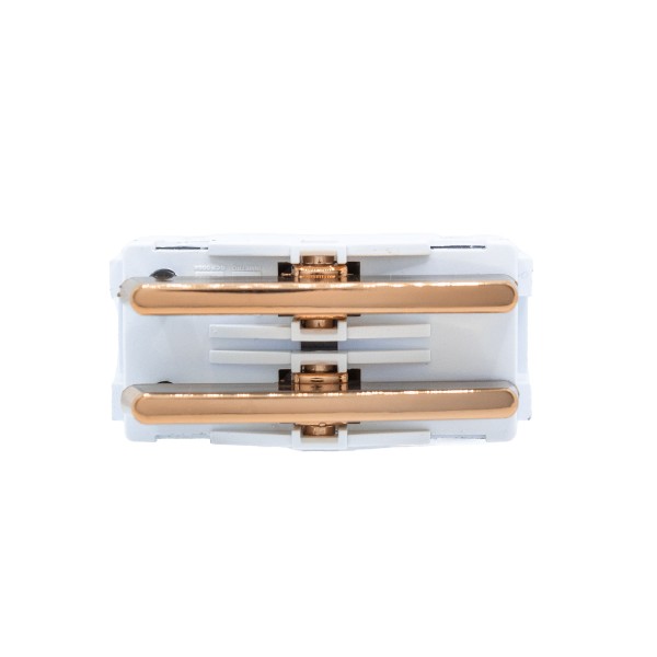 Módulo Duplo 1 Interruptor Simples + 1 Módulo Cego Ouro Rosé Novara DC-1500/263 Dicompel