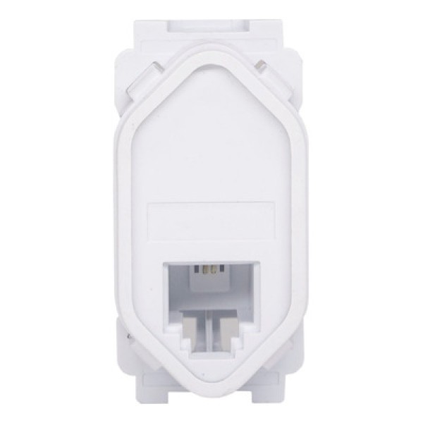 Encontraproduto.com.br - Modulo Tomada Rj11 2 Vias Branco Ravenna Dicompel