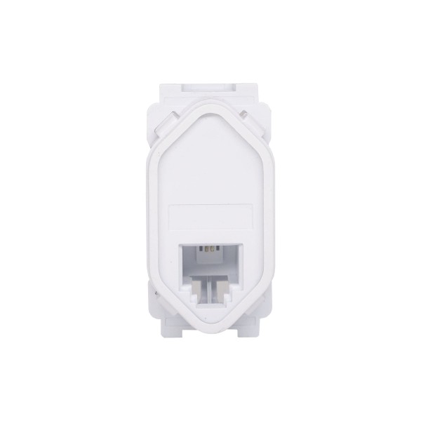 Encontraproduto.com.br - Modulo Tomada Rj11 2 Vias Branco Ravenna Dicompel