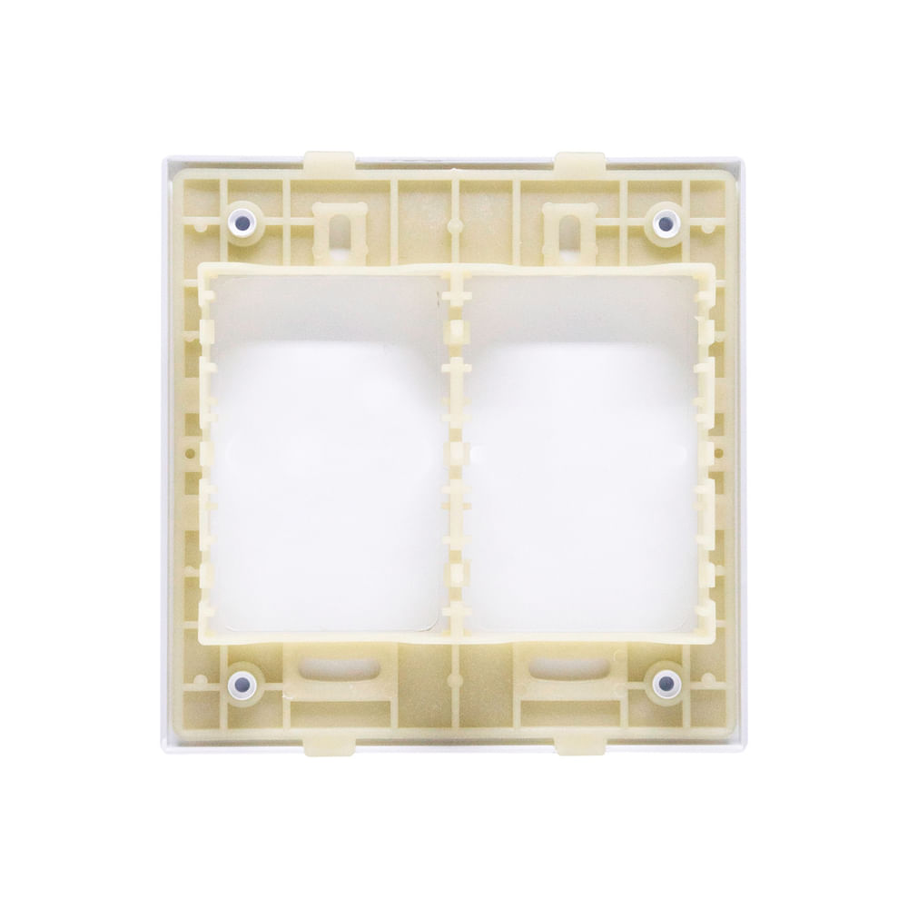Encontraproduto.com.br - Placa 4X4 Cega Com Suporte Dc-1100/44 Branco Novara Dicompel
