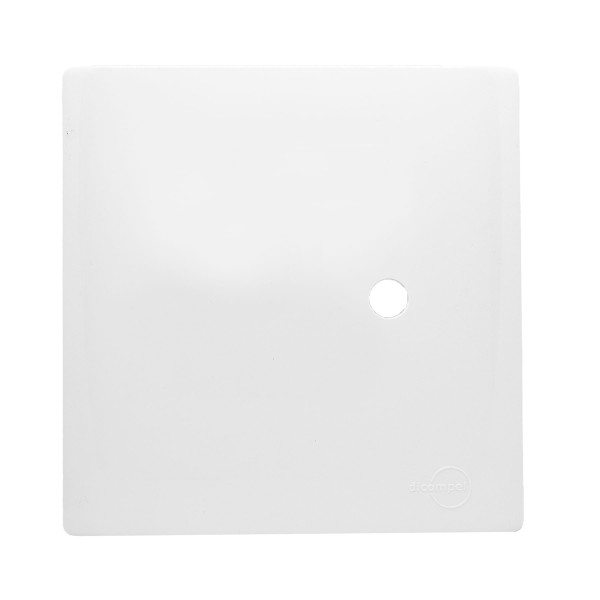 Encontraproduto.com.br - Placa 4X4 Com 1 Furo Com Suporte Dc-1100/45 Branco Novara Dicompel