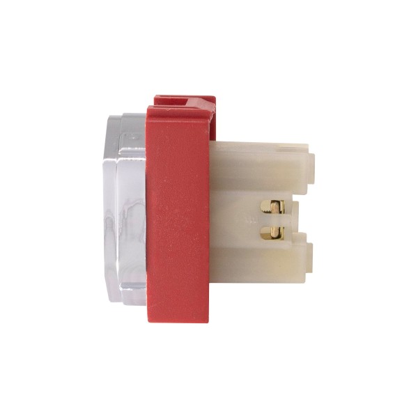 Encontraproduto.com.br - Módulo 1 Tomada 20A Vermelho Cromado Novara DC-1200/42 Dicompel