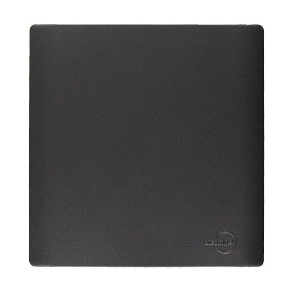 Encontraproduto.com.br - Placa 4X4 Cega Com Suporte Preto Grafite Novara Dicompel