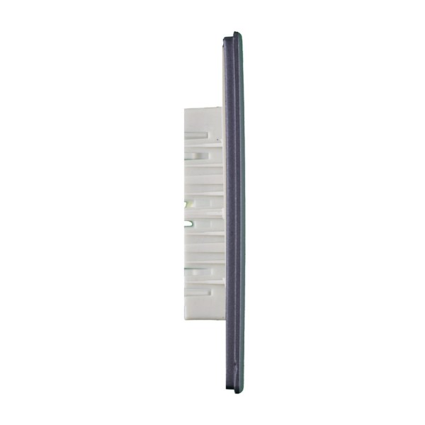 Encontraproduto.com.br - Placa 4X4 Para 6 Tomadas Com Suporte Preto Grafite Novara DC-1600/106 Dicompel