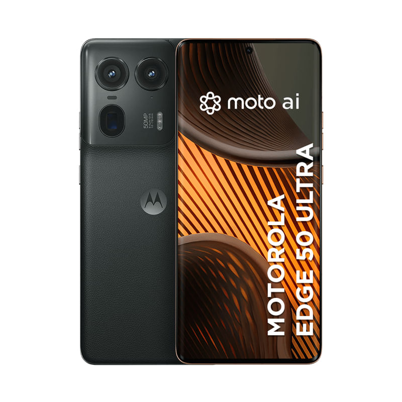 Smartphone Motorola Moto Edge 50 Ultra 512GB 24GB de RAM Boost Black - Vegan Leather