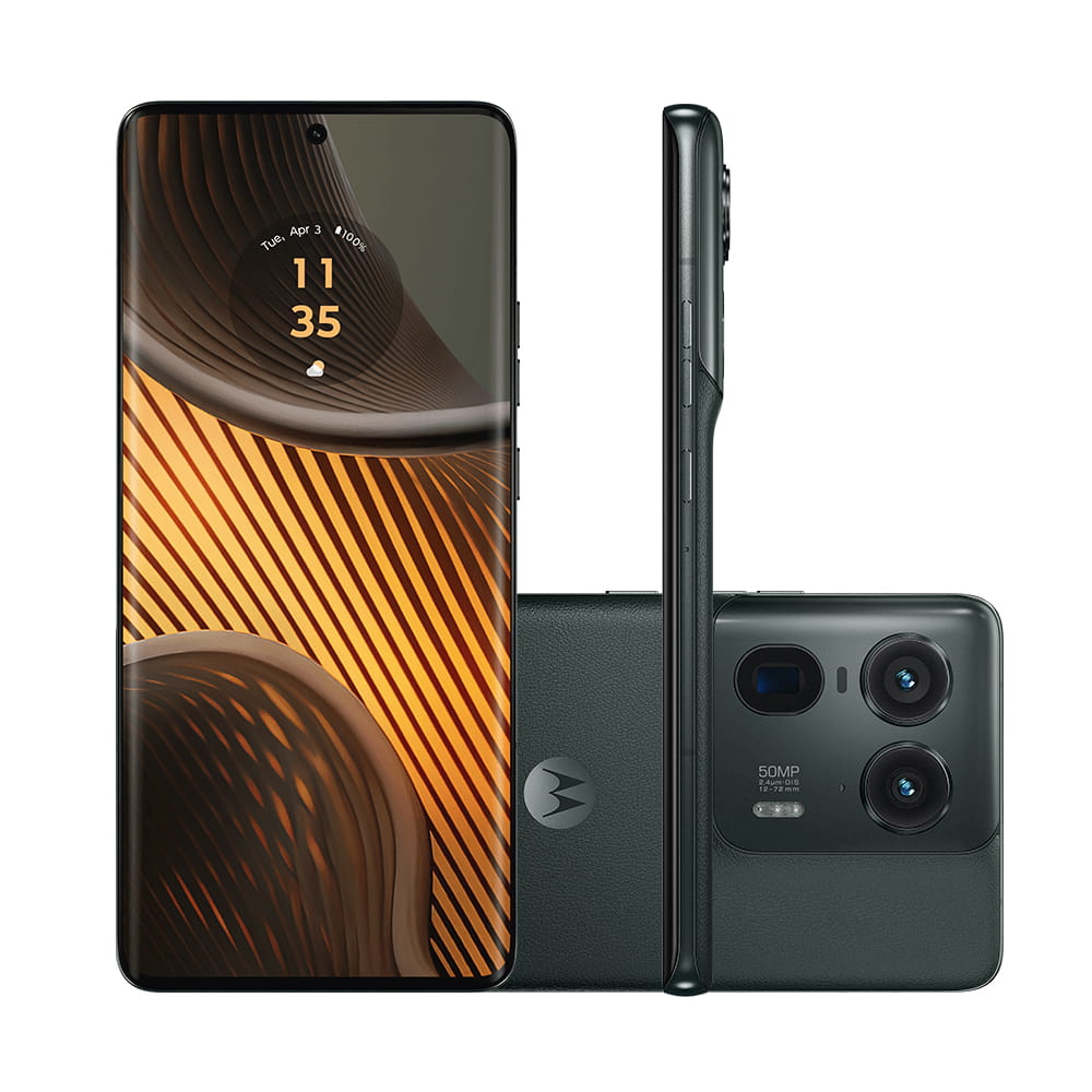 Encontraproduto.com.br - Smartphone Motorola Moto Edge 50 Ultra 512GB 24GB de RAM Boost Black - Vegan Leather