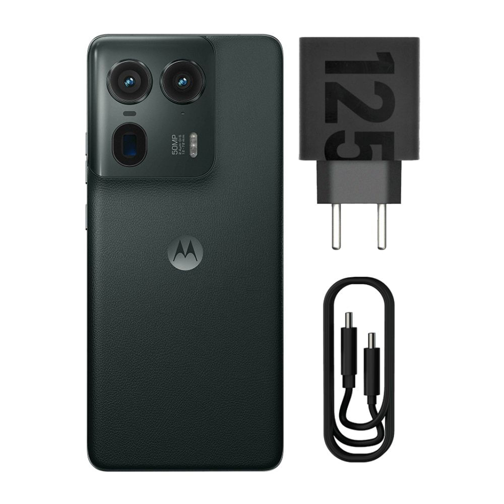 Encontraproduto.com.br - Smartphone Motorola Moto Edge 50 Ultra 512GB 24GB de RAM Boost Black - Vegan Leather