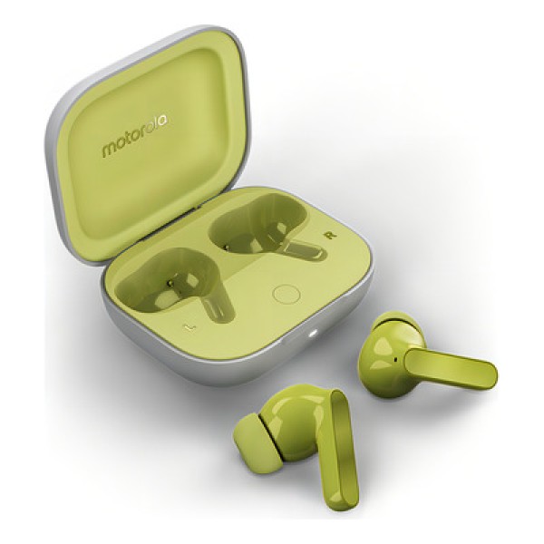 Encontraproduto.com.br - Fone de Ouvido Bluetooth Motorola Moto Buds com Cancelamento de Ruído e Resistência a Água – Green