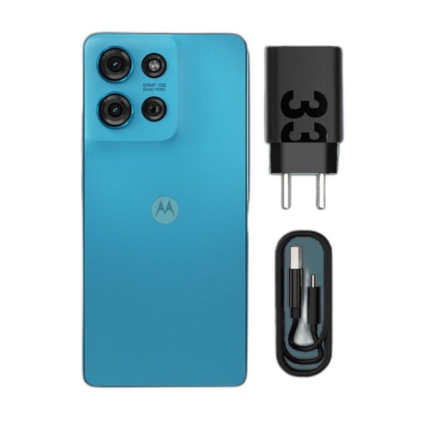 Encontraproduto.com.br - Smartphone Motorola Moto G75 5G 256GB - Azul, 16GB Ram Boost, Câmera 50MP, Tela 6,8