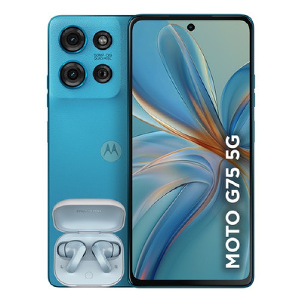 Encontraproduto.com.br - Smartphone Motorola Moto G75 5G 256GB - Azul, 16GB Ram Boost, Câmera 50MP, Tela 6,8