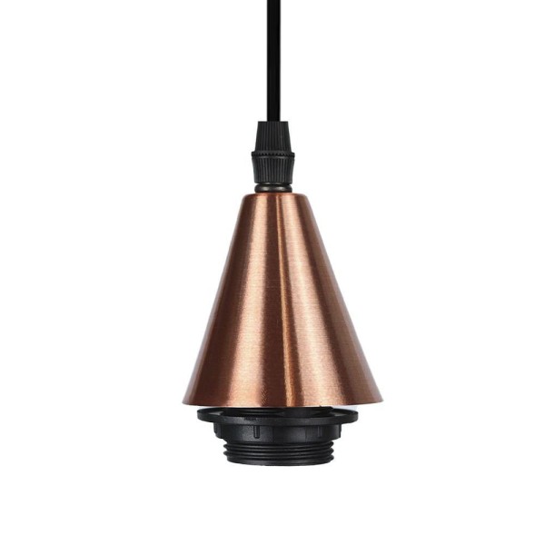 Encontraproduto.com.br - Lustre Pendente Taschibra Badih P Boreal E27 Transparente Bivolt Cobre