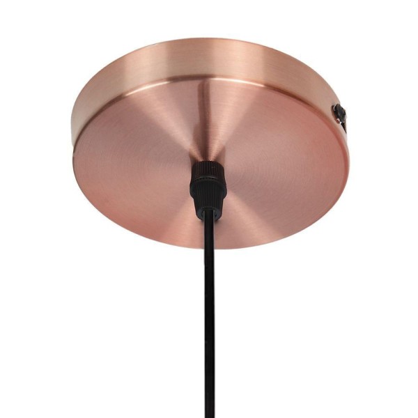 Encontraproduto.com.br - Lustre Pendente Taschibra Badih P Boreal E27 Transparente Bivolt Cobre