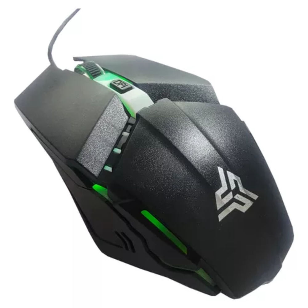Mouse Gamer LED Com Fio USB 4 Botões 1200 dpi (KP-MU019)