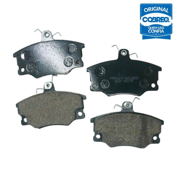 Encontraproduto.com.br - N518 - Pastilha Freio Importado - Uno 1.5R 87/90 Uno 1.6R 90/92 - Cobreq