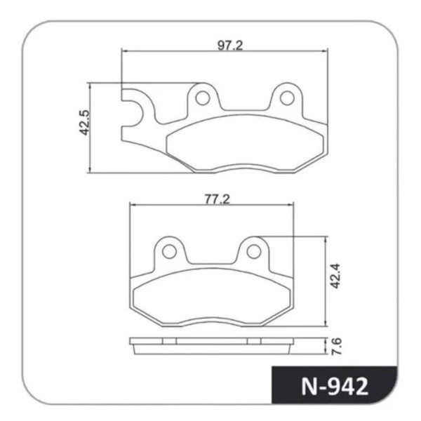 Encontraproduto.com.br - Pastilha Freio Cobreq N-942 Xtz 250 Lander 06-15 Dianteiro (MP)