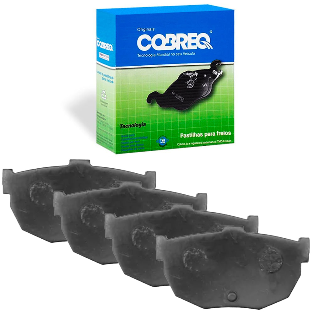 Kit Pastilha Freio Traseira Elantra 96 a 2006 Cerato 2006 a 2008 Mando Cobreq