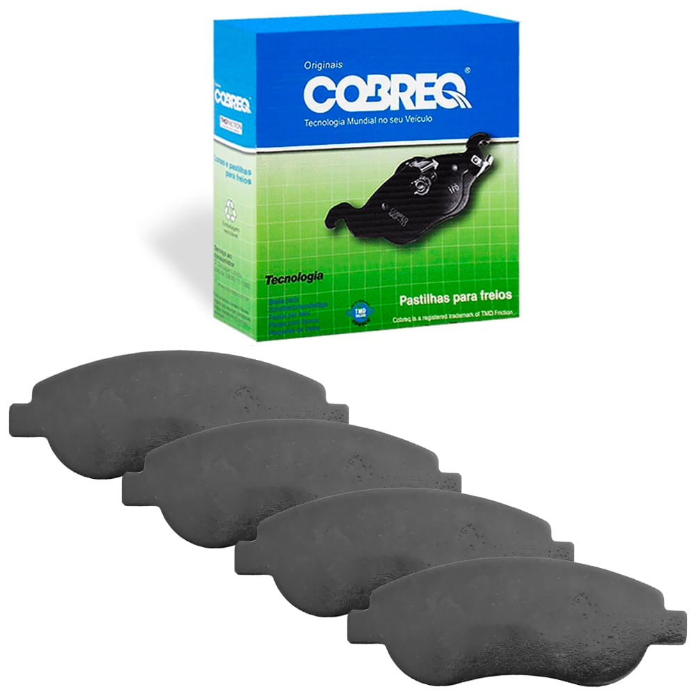 Kit Pastilha Freio Dianteira Fiat Stilo 1.4 20V Abarth 2002 a 2008 Bosch Cobreq