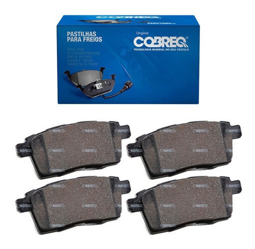 Kit Pastilha Freio Traseira Rexton Sonata Soul Akebono Cobreq N1289