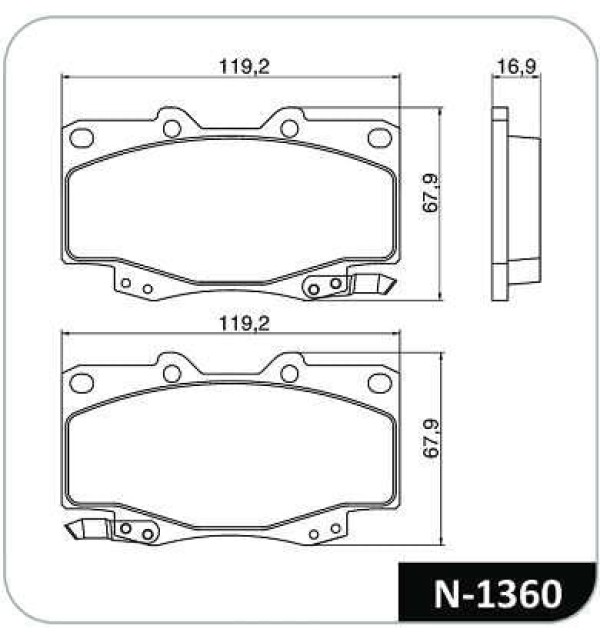 Pastilha Freio Dianteira Toyota Hilux 2.5 3.0 2005 A 2009