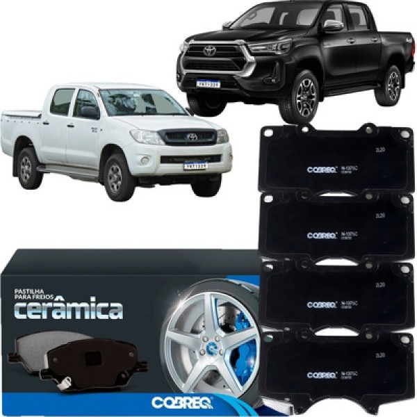 Encontraproduto.com.br - Pastilha Freio Dianteira Toyota Hilux 2.7 3.0 2009 Ceramica