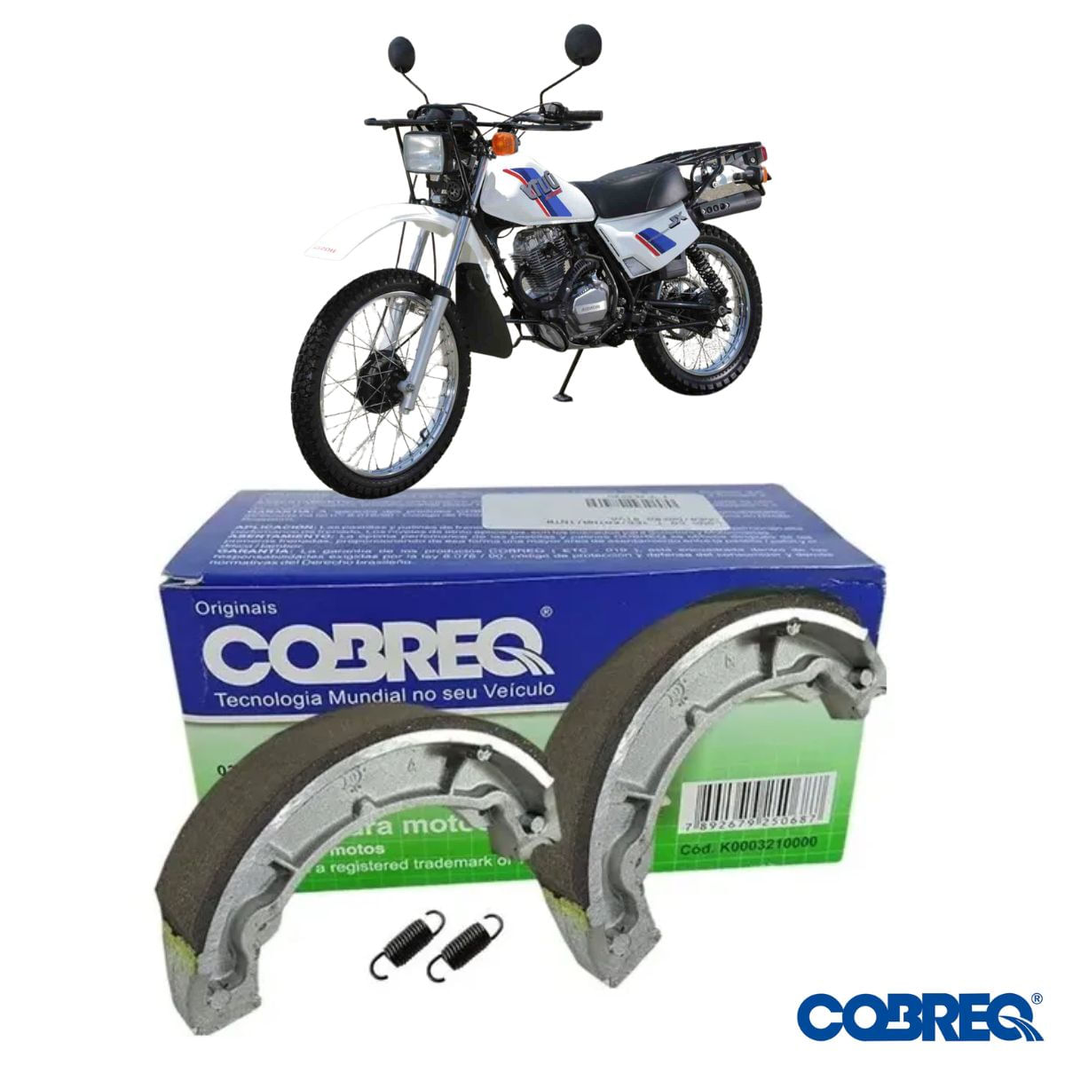 Encontraproduto.com.br - Patim Freio Cobreq (0320-Cp) Bros 150/160 T. - Pop/Biz 100