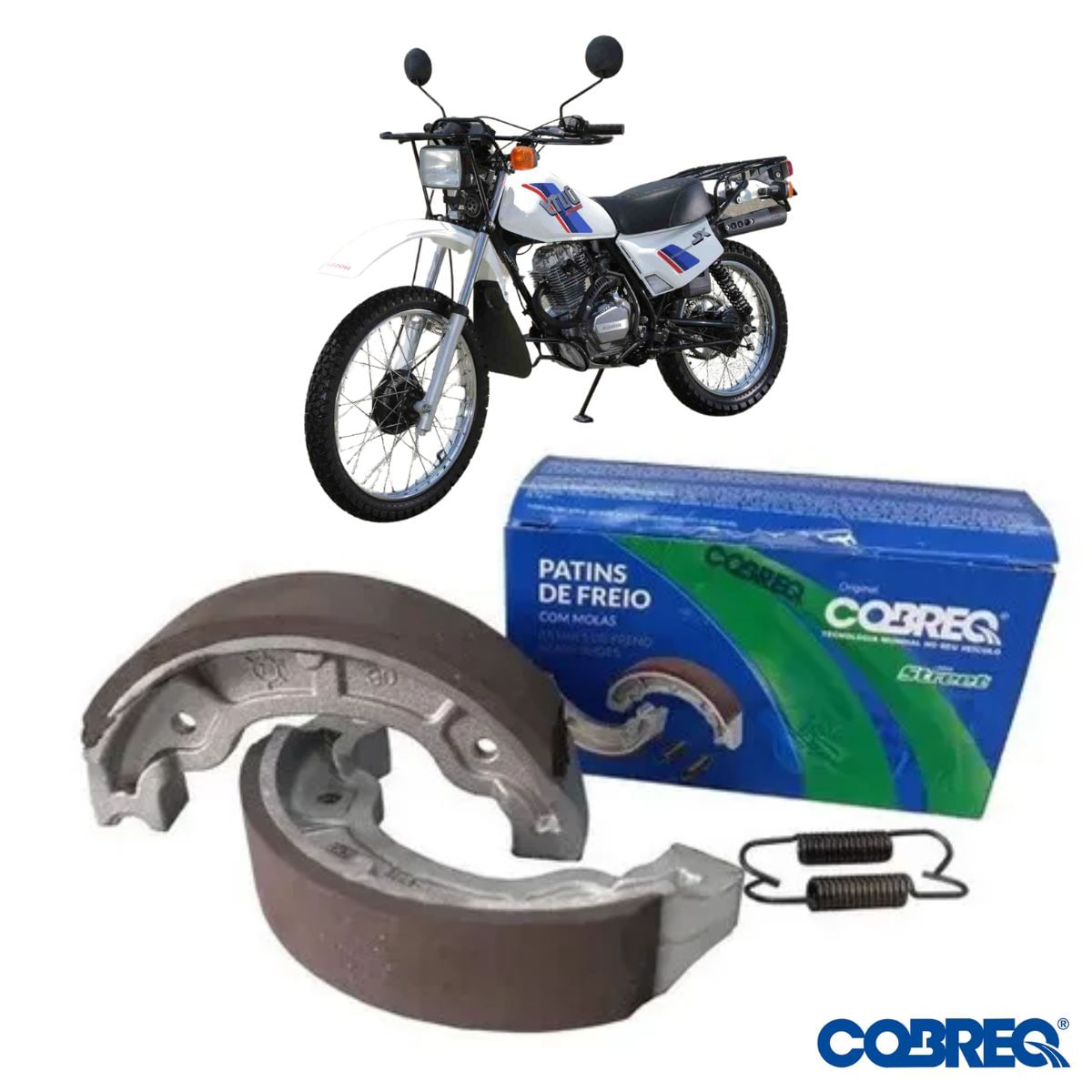 Encontraproduto.com.br - Patim Freio Cobreq (0320-Cp) Bros 150/160 T. - Pop/Biz 100