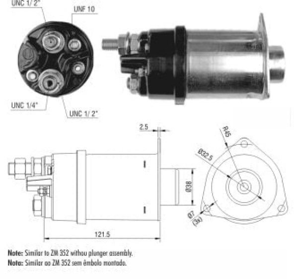 Encontraproduto.com.br - AUTOMATICO RELE MOTOR PARTIDA DELCO 37MT 12V  - ZM452
