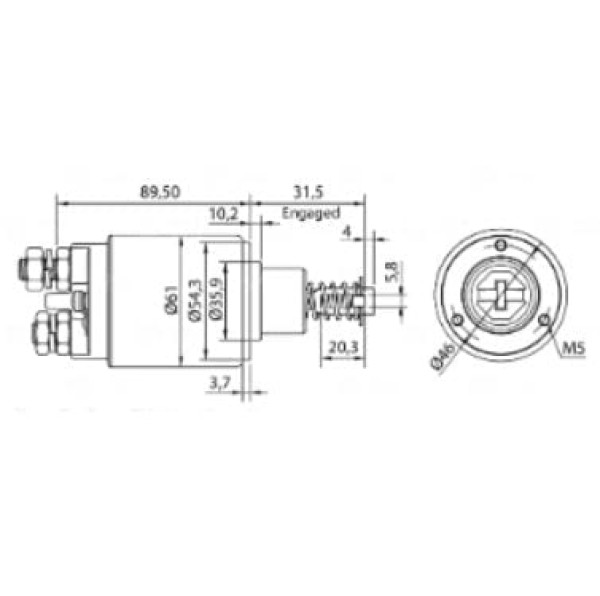 Encontraproduto.com.br - AUTOMATICO RELE MOTOR PARTIDA BOSCH MBB JF 24V - ZM536