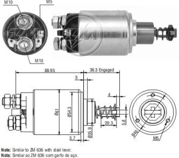 Encontraproduto.com.br - AUTOMATICO RELE MOTOR PARTIDA BOSCH MBB JF 24V - ZM536