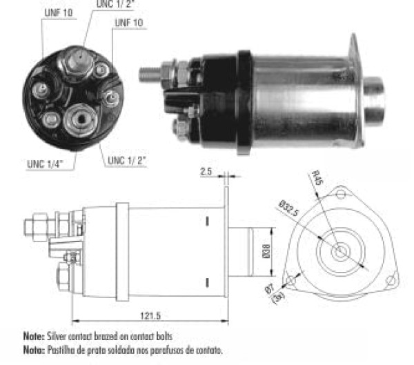 Encontraproduto.com.br - AUTOMATICO RELE MOTOR PARTIDA DELCO 41MT 24V  - ZM464