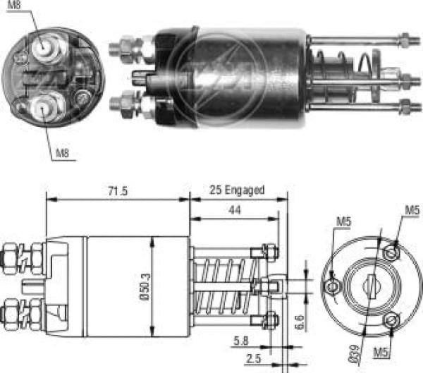 Encontraproduto.com.br - AUTOMATICO RELE MOTOR PARTIDA MARELLI TEMPRA UNO 12V - ZM3651