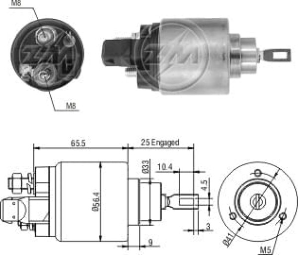 Encontraproduto.com.br - AUTOMATICO RELE MOTOR PARTIDA BOSCH FRONTIER-S10 12V - ZM2972