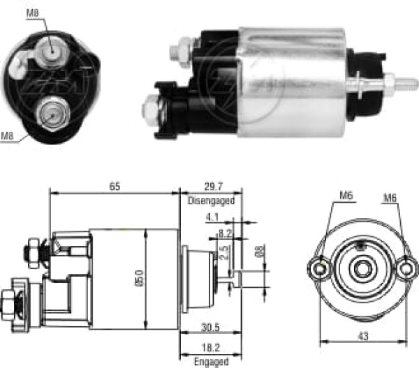 Encontraproduto.com.br - AUTOMATICO RELE MOTOR PARTIDA DENSO CIVIC 1.7 01-05 12V  - ZM4705