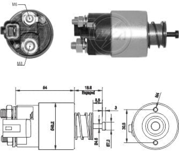 Encontraproduto.com.br - AUTOMATICO RELE MOTOR PARTIDA VALEO HB20 I30 12V  - ZM2391